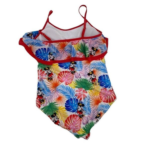 Disney Women's Size M Minnie Mouse One Piece Swimsuit 50+SPF Colorful - Picture 2 of 11